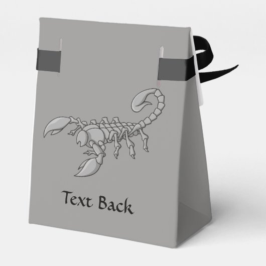 Skorpion-Symbol Geschenkschachtel (Rückseite)