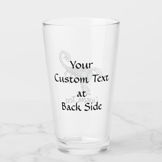Skorpion-Symbol Glas (Rückseite)