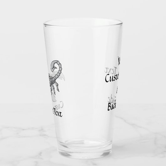 Skorpion-Symbol Glas (Links)