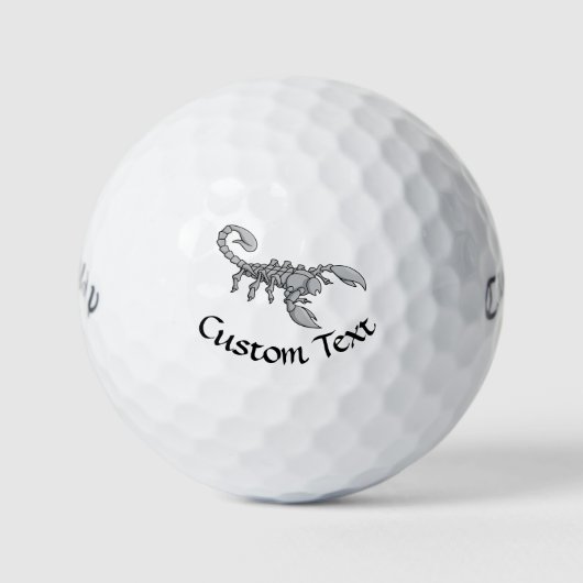 Skorpion-Symbol Golfball (Vorderseite)