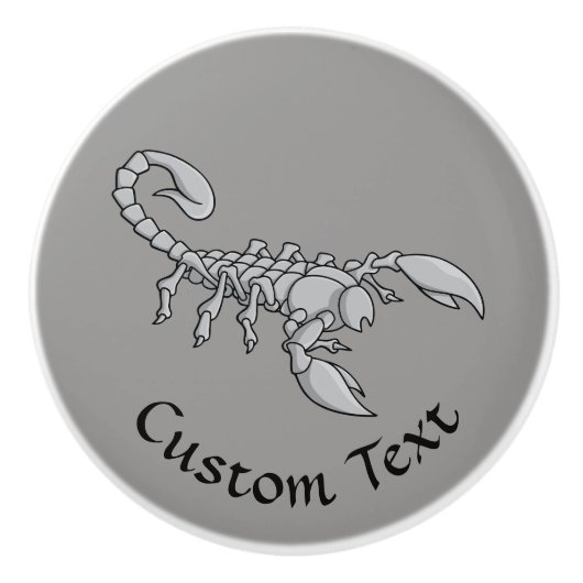 Skorpion-Symbol Keramikknauf (Vorderseite)