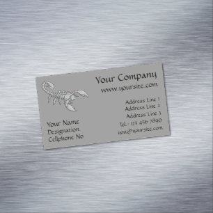 Skorpion-Symbol Magnetische Visitenkarte