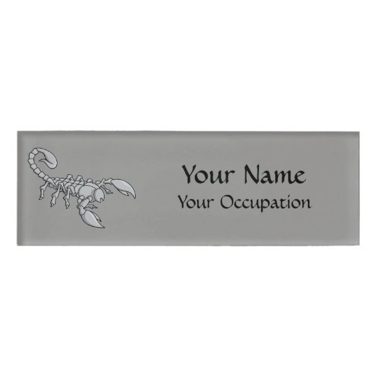 Skorpion-Symbol Namenschild (Vorderseite)