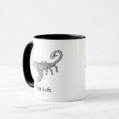 Skorpion-Symbol Tasse (Vorderseite Links)