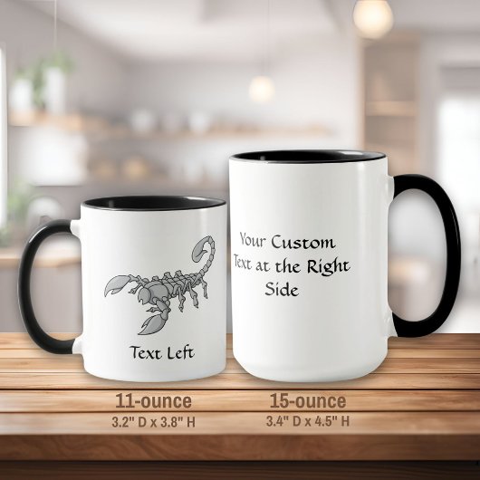 Skorpion-Symbol Tasse