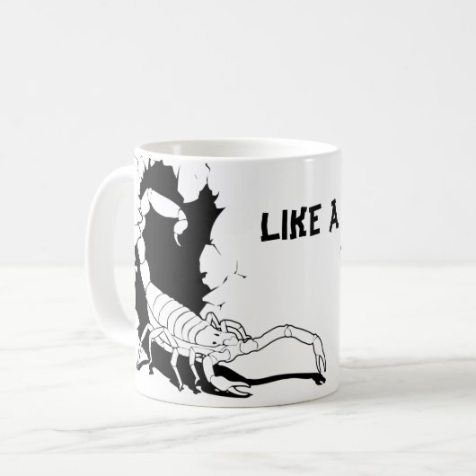 Skorpion Tasse/Cup Kaffee Tasse (Vorderseite Links)