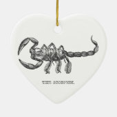 Skorpion Tiergeschenk beängstigende Tiere Keramikornament (Hinten)