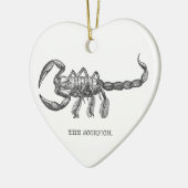 Skorpion Tiergeschenk beängstigende Tiere Keramikornament (Links)