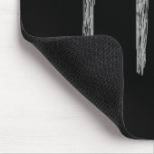Skorpion. Tierkreis-Astrologie-Zeichen. Schwarzes Mousepad (Ecke)