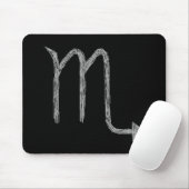 Skorpion. Tierkreis-Astrologie-Zeichen. Schwarzes Mousepad (Mit Mouse)