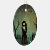 Skorpion - Tierkreis-Mädchen - Verzierung Keramik Ornament (Rechts)