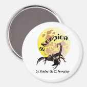 Skorpion - Tierkreiszeichen Magnet (Vorderseite/Rückseite)