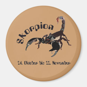 Skorpion - Tierkreiszeichen Magnet