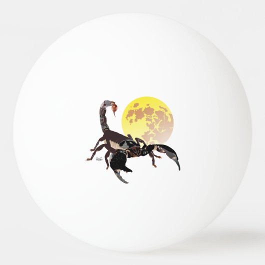 Skorpion Tischtennisball (Vorderseite)