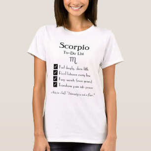 Skorpion – To-Do-Liste T-Shirt