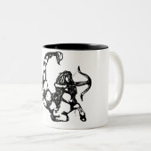 Skorpion u. Schütze "Cusper " Zweifarbige Tasse (VorderseiteRechts)