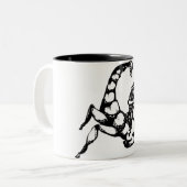 Skorpion u. Schütze "Cusper " Zweifarbige Tasse (Vorderseite Links)
