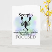 Skorpion über Sie Karte (Gelbe Blume)