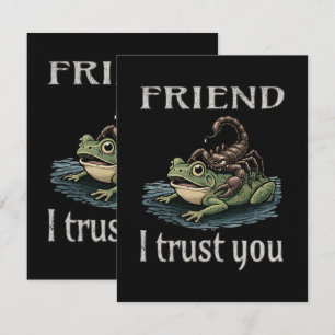 Skorpion und Frosch - Freund, ich vertraue dir Ankündigung