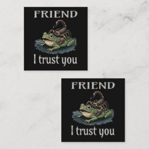 Skorpion und Frosch - Freund, ich vertraue dir Begleitkarte