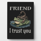 Skorpion und Frosch - Freund, ich vertraue dir Fotoplatte (Vorderseite)
