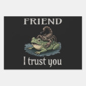 Skorpion und Frosch - Freund, ich vertraue dir Geschenkpapier Set (Vorderseite 2)