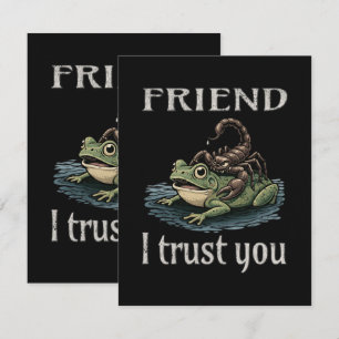 Skorpion und Frosch - Freund, ich vertraue dir Karte