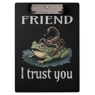 Skorpion und Frosch - Freund, ich vertraue dir Klemmbrett