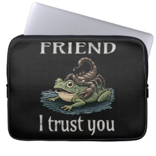 Skorpion und Frosch - Freund, ich vertraue dir Laptopschutzhülle