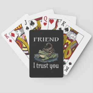 Skorpion und Frosch - Freund, ich vertraue dir Spielkarten