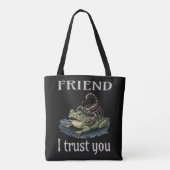 Skorpion und Frosch - Freund, ich vertraue dir Tasche (Rückseite)