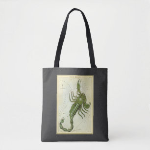 Skorpion, Vintage Konstellation Urania's Spiegel Tasche