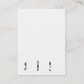 Skorpion Visitenkarte (Rückseite)