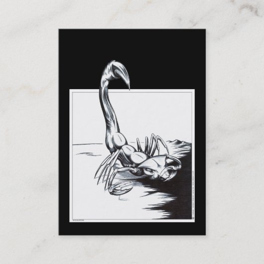 Skorpion Visitenkarte (Vorderseite)