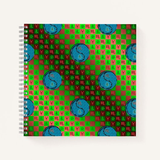 Skorpion & Wasser Ziege Notizblock (Vorderseite)