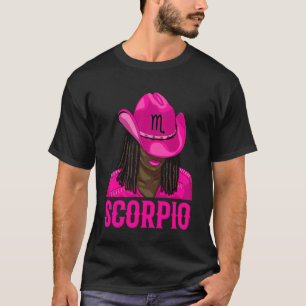 Skorpion Western Cowgirl Afrikanisch Amerikanische T-Shirt