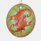 Skorpion Yin Yang  Keramik Ornament (Links)