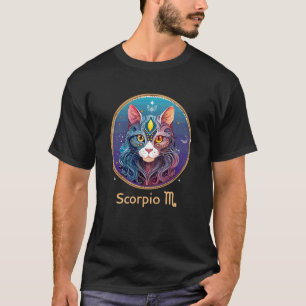 Skorpion Zeichen Skorpion - Katzenillustration T-Shirt