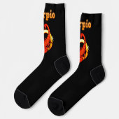 Skorpion-Zeichen Socken (Linkes Detail)