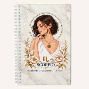 Skorpion-Zodiac-Journal mit Hartbindung Notizblock