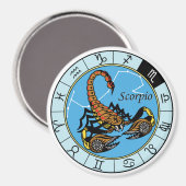 Skorpion zodiac magnet (Vorderseite/Rückseite)