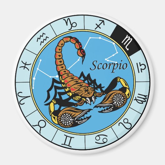 Skorpion zodiac magnet (Vorne)