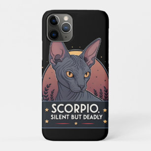 Skorpion-Zodiac-Sphynx-Katze Stille Tödliche Kunst Case-Mate iPhone Hülle
