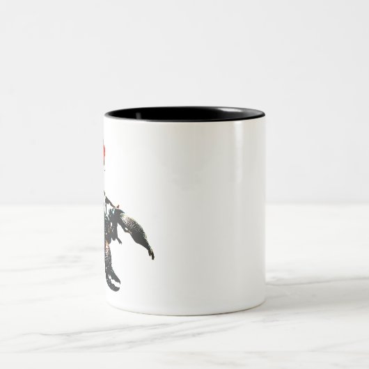 Skorpion Zweifarbige Tasse (Mittel)