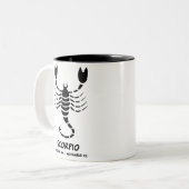 Skorpion Zweifarbige Tasse (Vorderseite Links)