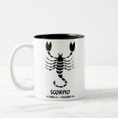 Skorpion Zweifarbige Tasse (Links)