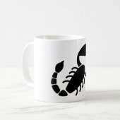 Skorpione Astrologisches Symbol Zeichen 4 Kaffeetasse (Vorderseite Links)