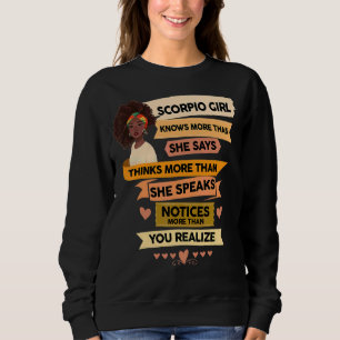 Skorpione Geburtstag Frauen Horoskop Geboren in Ar Sweatshirt