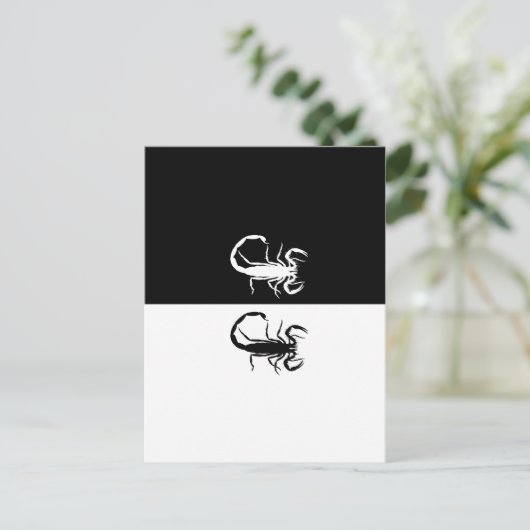 Skorpione Postkarte (Stehend Vorderseite)