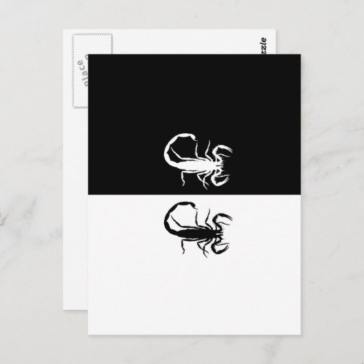 Skorpione Postkarte (Vorne/Hinten)